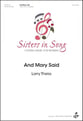 And Mary Said SSAA choral sheet music cover